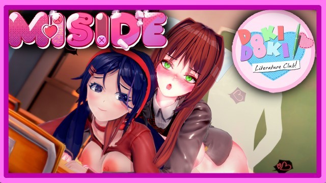Miside – Doki Doki文学俱乐部 – Mita和Monika祝你好运！